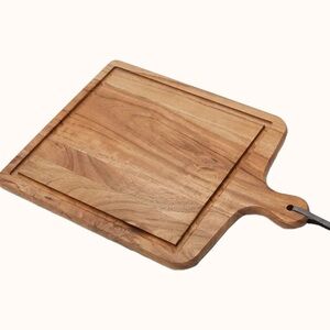 Acacia wood cheeseboard Wooden serve Board with Handle display charcuterie NWT